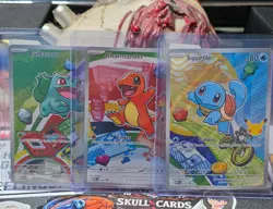 ☠ Pokemon First Partner Illustration Collection Series 1 Kanto Gen 1 Starters - Image 1