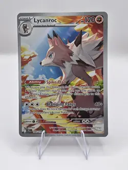 Pokemon TCG Lycanroc Illustration Rare Journey Together 166/159 NM/M Condition - Image 1