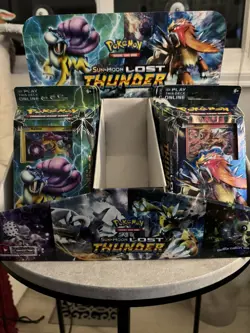Pokemon Sun And Moon Lost Thunder Retail Display Box And Theme Decks - Image 1