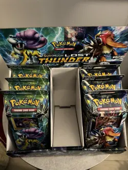 Pokemon Sun And Moon Lost Thunder Retail Display Box And Theme Decks - Image 2