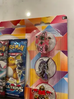 Pokemon XY Evolutions & Sun & Moon Crimson Invasion 2 Pack Blister w/ Pin Set - Image 4