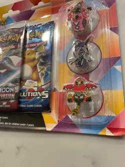 Pokemon XY Evolutions & Sun & Moon Crimson Invasion 2 Pack Blister w/ Pin Set - Image 5