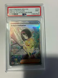 Pokemon TCG Erika's Invitation SV 151 SIR 203/165 Holo English PSA 9 - Image 1