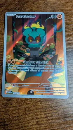 2025 Pokemon Mega Evolution Marshadow Illustration Rare #146/132 MEG EN TCG - Image 1