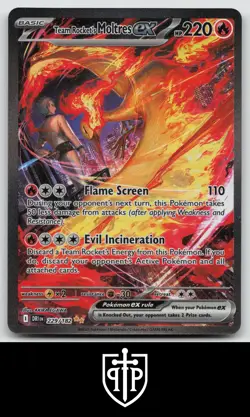 Pokemon - Team Rocket's Moltres ex 229/182 Destined Rivals - NM - Image 1