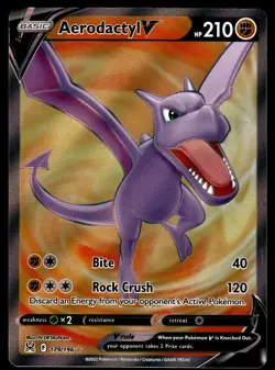 Aerodactyl V (Full Art) 179/196 SWSH11: Lost Origin Pokemon - Image 1