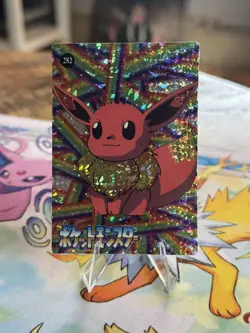 1999 Vintage Pokemon Pocket Monsters Vending Prism Eevee Preppy Rainbow #282 - Image 1