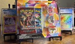 Pokemon TCG Tapu Pin Blister Set – XY Evolutions & Crimson Invasion - Image 1