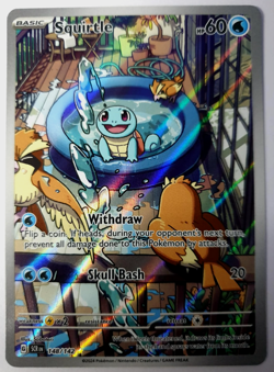 Squirtle - Pokemon Stellar Crown - Illustration Rare - NM 148/142 - Image 1