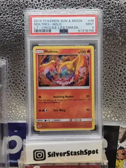 2018 Moltres Cracked Ice Holo 38/214 Deck Exclusive PSA 9 Pokemon POKEMON 🔥🔥🔥 - Image 3