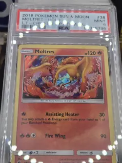 2018 Moltres Cracked Ice Holo 38/214 Deck Exclusive PSA 9 Pokemon POKEMON 🔥🔥🔥 - Image 5
