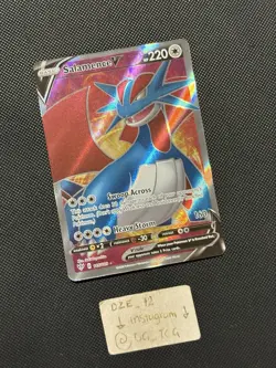 Pokemon Darkness Ablaze - Salamence V - 185/189 - Full Art Rare - M/NM - Image 3