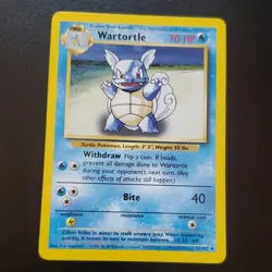 Wartortle 042/102 Base Set Unlimited 1999 Stage 1 Uncommon Regular 70 HP - Image 1