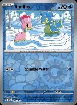 Shellos 046/191 Common - Pokemon SV08: Surging Sparks NM - Image 1