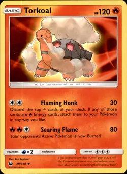 Torkoal 29/168 Uncommon - Pokemon SM - Celestial Storm LP - Image 1