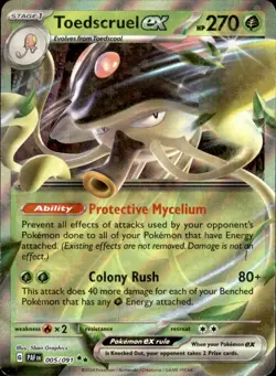 Toedscruel ex 005/091 Holofoil - Pokemon SV: Paldean Fates - NM - Image 1