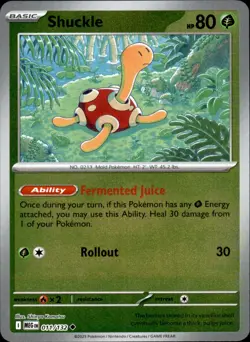 Shuckle - 011/132 Reverse Holo - Pokemon ME01: Mega Evolution - NM - Image 1