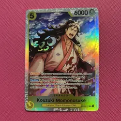 Kouzuki Momonosuke OP06-107 Super Rare Foil NM English One Piece Card Game TCG - Image 1