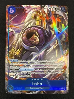 Issho EB04-022 Rare Alternate Art Holo - Azure Sea's Seven NM One Piece TCG - Image 1