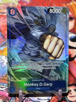 MONKEY D GARP - One Piece TCG OP12-056 - AA Alt Art Super Rare SR - Legacy - Image 1