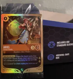 Disney Lorcana Ariel -43/p4 Wilds Unknown Foil prerelease promo - Image 1