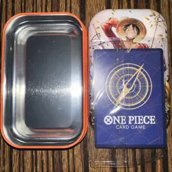 P-075 Monkey.D.Luffy Promo Card Tin SEALED PROMO w/Tin. NO PACKS. - Image 2
