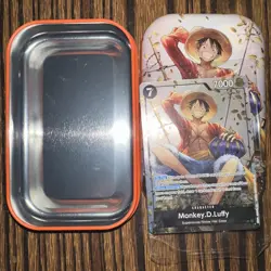 P-075 Monkey.D.Luffy Promo Card Tin SEALED PROMO w/Tin. NO PACKS. - Image 3