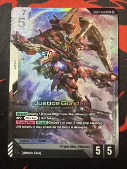 Gundam Card Game Justice Gundam Legend Rare Newtype Rising GD01-066 - Image 1