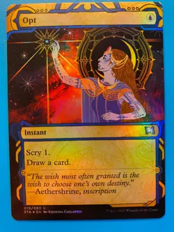 MTG 1x FOIL Opt # 19 Strixhaven: Mystical Archive Magic the Gathering Card x1 NM - Image 1