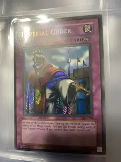 Yugioh Card Imperial Order PSV-104 Pharaoh's Servant reverse foil misprint - Image 1