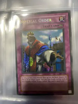 Yugioh Card Imperial Order PSV-104 Pharaoh's Servant reverse foil misprint - Image 3