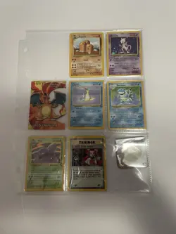 POKEMON CARDS VINTAGE LOT OF 7 CARDS. - Image 1
