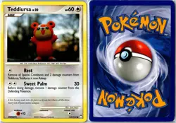 Pokemon Card - Teddiursa 105/123 Mysterious Treasures Common Moderately Played - Image 3