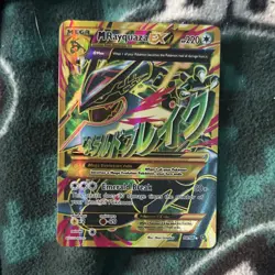 M Rayquaza EX Full Art Ultra Rare Holo Pokemon Card XY Roaring Skies 220 HP - Image 1