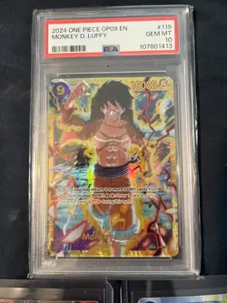 One Piece TCG Monkey D Luffy alt art 13 Card Lot All English 1 PSA 10 - Image 3