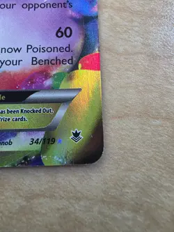 Excellent Gengar EX Pokemon trading card from the XY-Phantom Forces expansion - Image 4