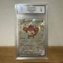 MGC 9 Simisear VSTAR GG37/GG70 Crown Zenith Holo Pokemon Card - Mint - Image 1