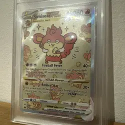 MGC 9 Simisear VSTAR GG37/GG70 Crown Zenith Holo Pokemon Card - Mint - Image 3