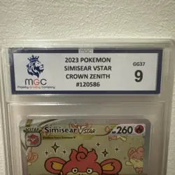 MGC 9 Simisear VSTAR GG37/GG70 Crown Zenith Holo Pokemon Card - Mint - Image 4