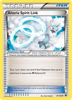 Altaria Spirit Link 91/124 Uncommon XY Fates Collide Pokemon Card NM - Image 1