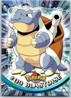 POKEMON TOPPS TRADING CARDS SERIES 1 BLASTOISE #9 NON HOLO NM - Image 1