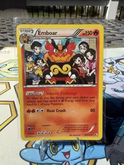 Emboar Pokemon TCG Holographic Legendary Treasures Card 27/113 Rare Holo - Image 1