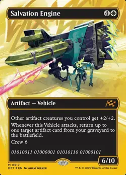 [1x] Salvation Engine - First-Place Foil - Borderless Near Mint, English Aetherd - Image 1