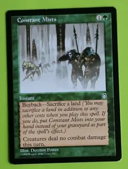 MTG CONSTANT MISTS x1, Stronghold. Excellent. Pre Modern. - Image 1