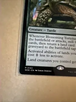 MTG Blossoming Tortoise WOE 0163 M NM Regular - Image 3