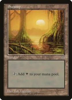 Lot of 20x Swamp #339 - MIR Mirage Basic Land MTG Magic PL - Image 1