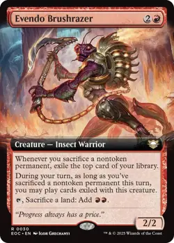 Evendo Brushrazer (Extended Art) - Commander: Edge of Eternities (EOC) - Image 1