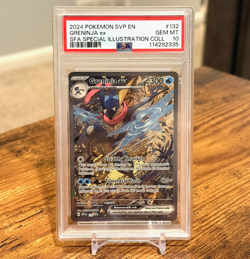 2024 POKEMON CARD SVP EN-SV BLACK STAR PROMO #132 GRENINJA EX PSA 10 MINT - Image 1