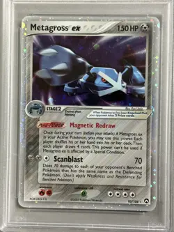 Pokemon EX Metagross ex Holo #95 PSA 7 NM Power Keepers 2007 - Image 2
