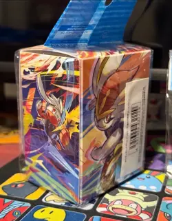 Pokemon Center Japan EXCLUSIVE Scorbunny Raboot Cinderace Deck Case and Sleeves - Image 2